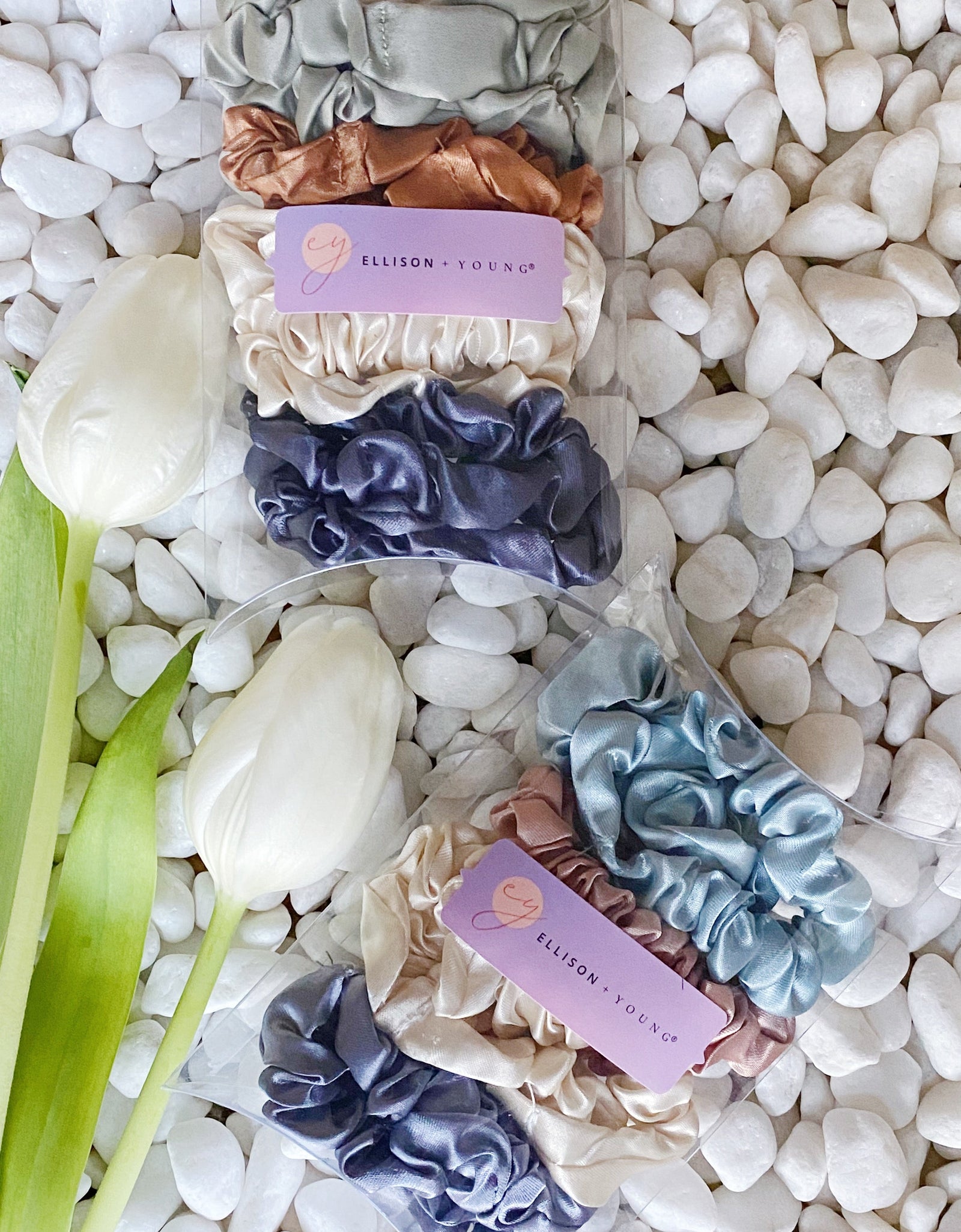 Satin Self Care Scrunch Set Of 8 by Ellisonyoung.com