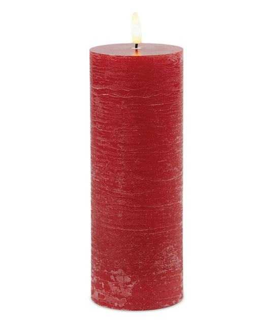 Load image into Gallery viewer, FIA Wick Red Pillar Candle (Set of 2)
