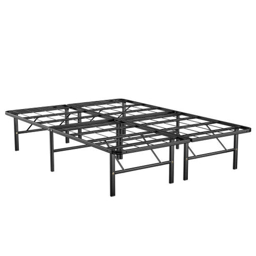 Load image into Gallery viewer, Twin/Full/Queen Size Foldable Metal Platform Bed with Tool-Free Assembly-Full Size
