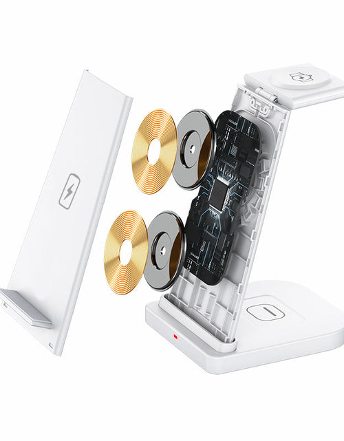 Load image into Gallery viewer, 3-in-1 Fast Wireless Charging Stand for Phones, Apple Watch &amp; AirPods by Infinite Basics

