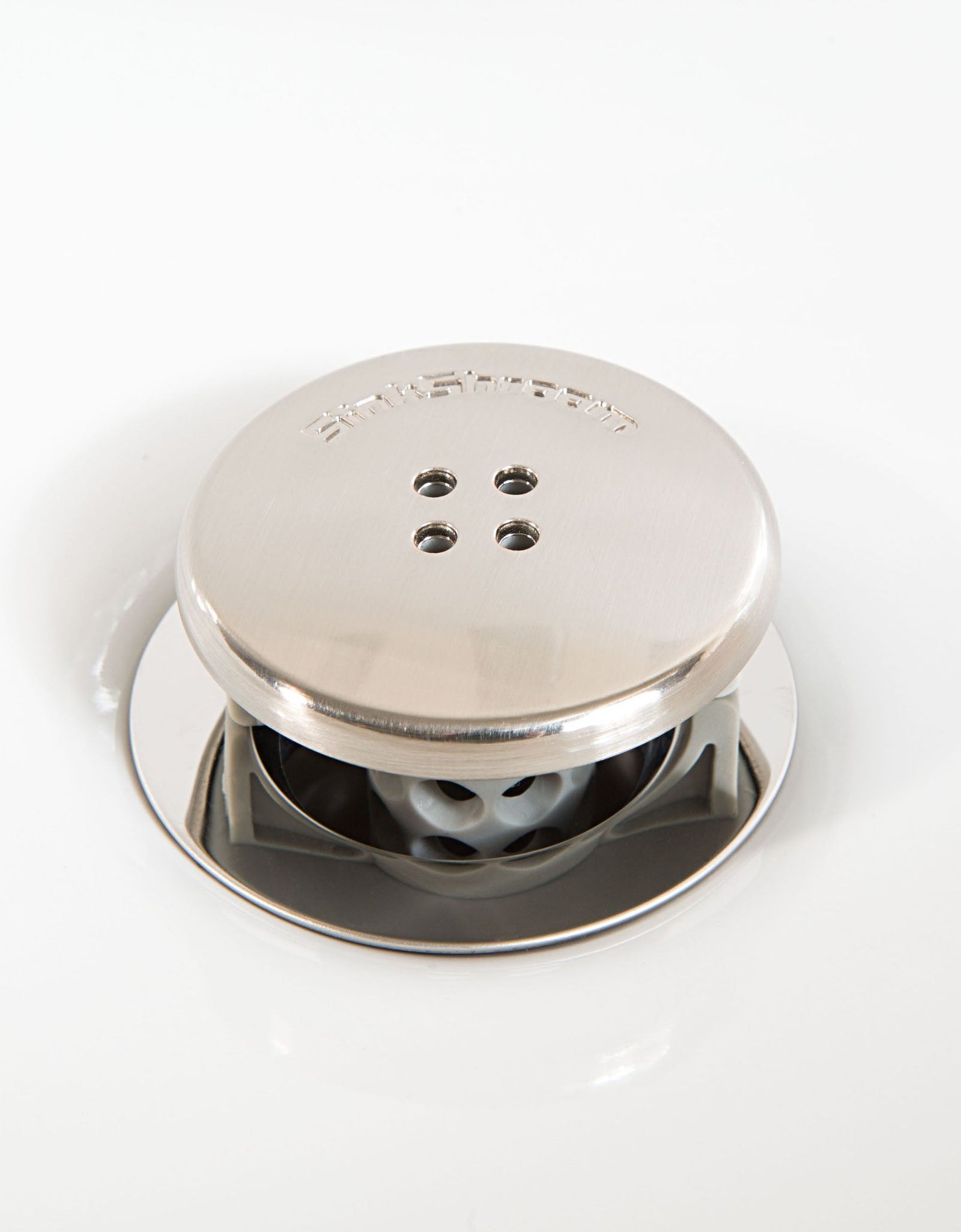 SinkShroom (Nickel Edition) The Hair Catcher That Prevents Clogged Bathroom Sink Drains by TubShroom.com
