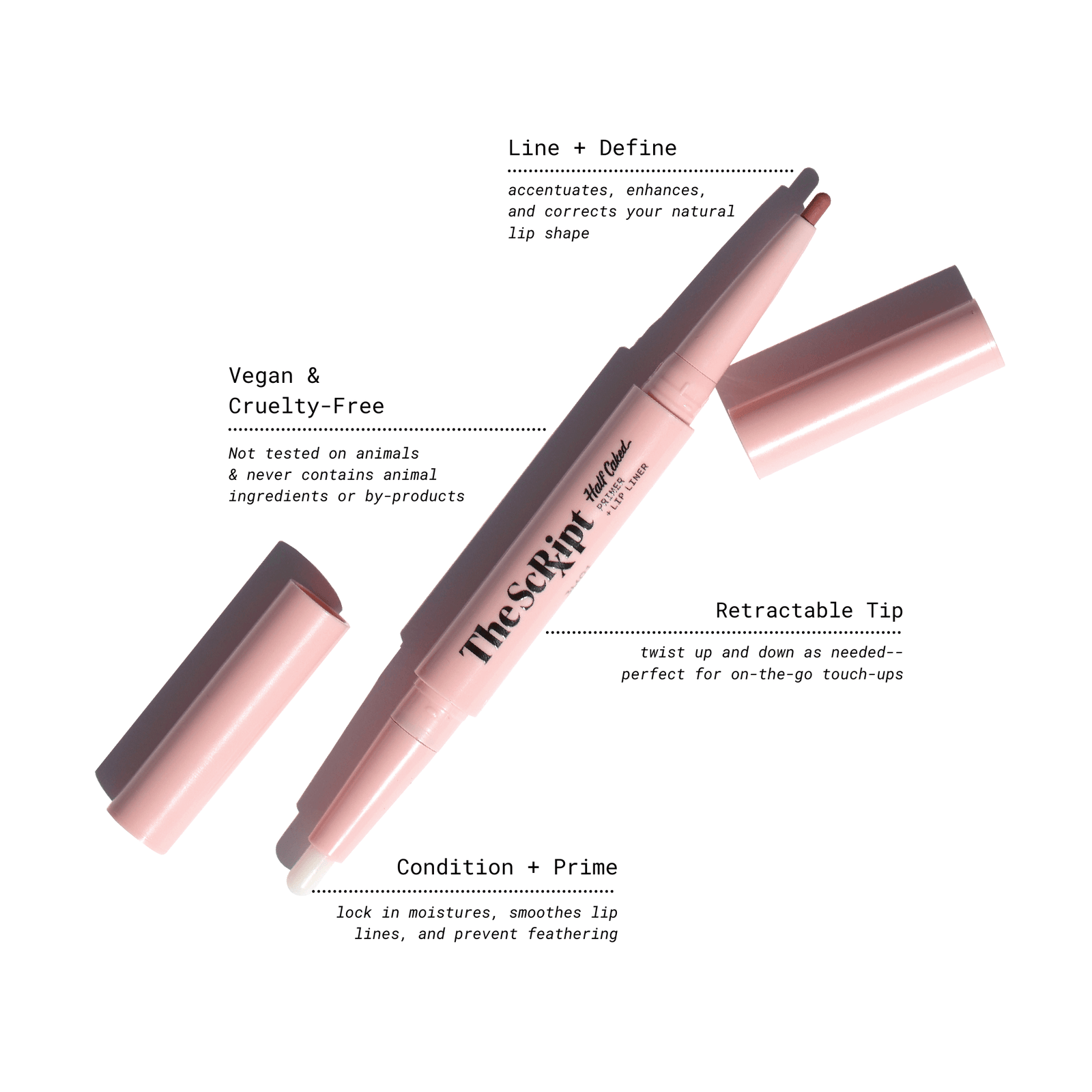 The Script Primer + Lip Liner by Half Caked