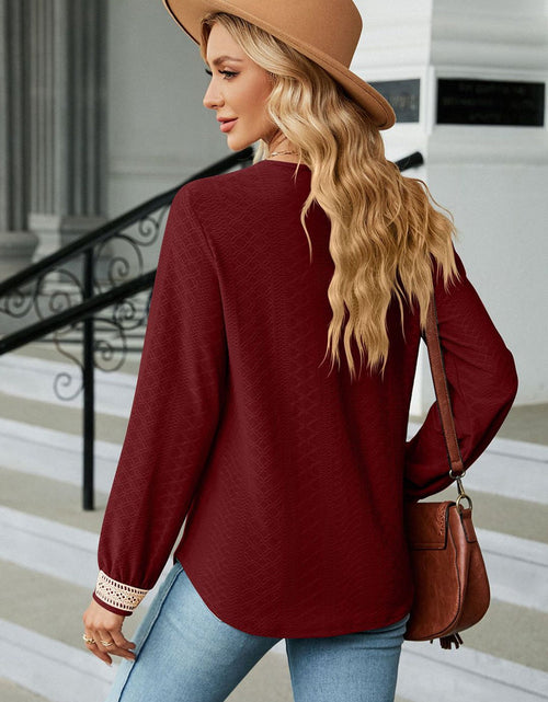 Load image into Gallery viewer, V-Neck Long Sleeve Blouse
