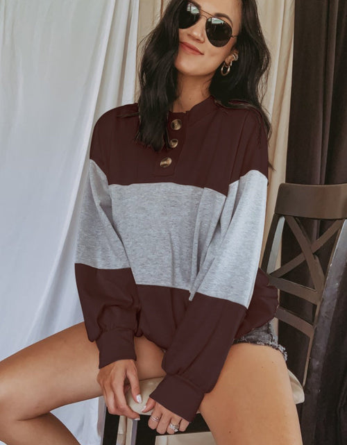 Load image into Gallery viewer, Round Neck Long Sleeve Sweatshirt

