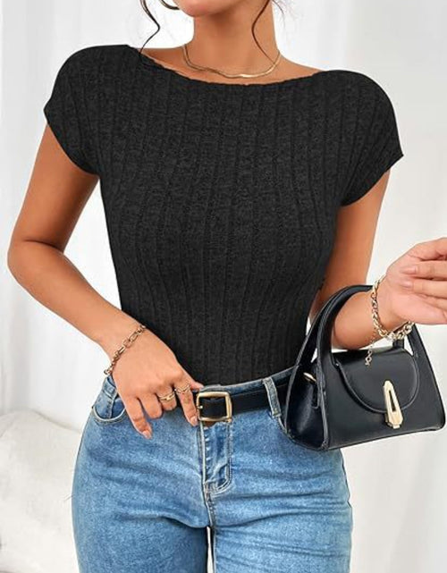 Load image into Gallery viewer, Backless Short Sleeve T-Shirt
