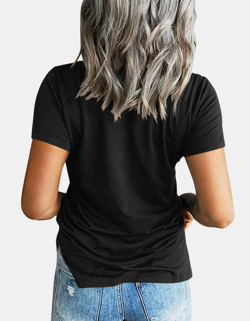 Load image into Gallery viewer, Pocketed V-Neck Short Sleeve T-Shirt
