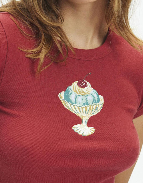 Load image into Gallery viewer, Graphic Round Neck Short Sleeve T-Shirt
