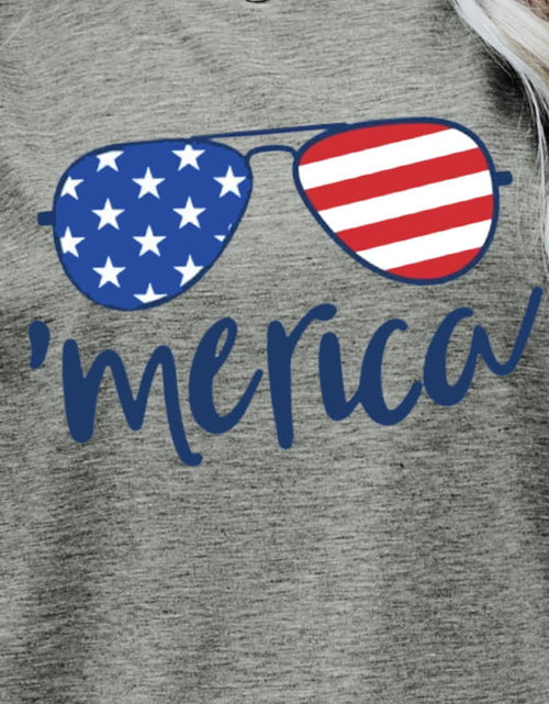 Load image into Gallery viewer, US Flag Glasses Graphic Tee
