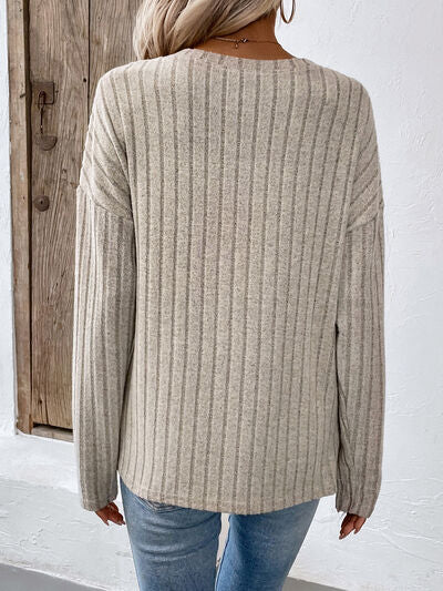 Load image into Gallery viewer, Round Neck Dropped Shoulder T-Shirt
