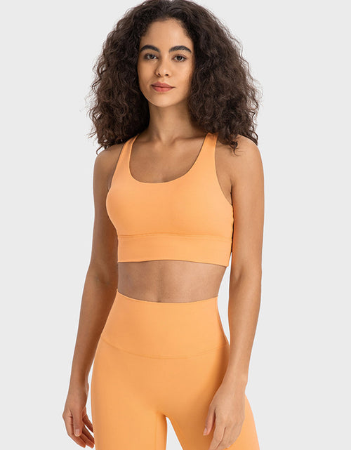 Load image into Gallery viewer, Millennia Crisscross Scoop Neck Active Tank
