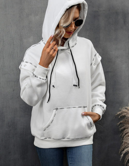 Load image into Gallery viewer, Ivy Lane Drawstring Kangaroo Pocket Dropped Shoulder Hoodie
