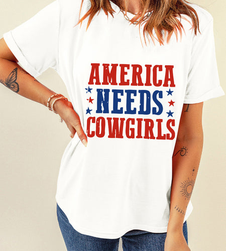 Letter Graphic Round Neck Short Sleeve T-Shirt