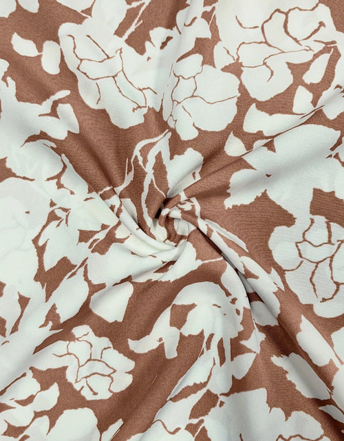 Load image into Gallery viewer, Printed V-Neck Cap Sleeve Midi Dress
