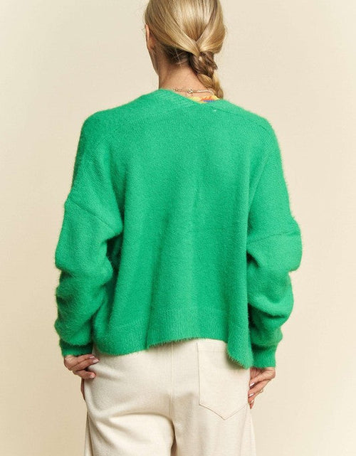 Load image into Gallery viewer, Davi &amp; Dani Open Front Drop Shoulder Cardigan
