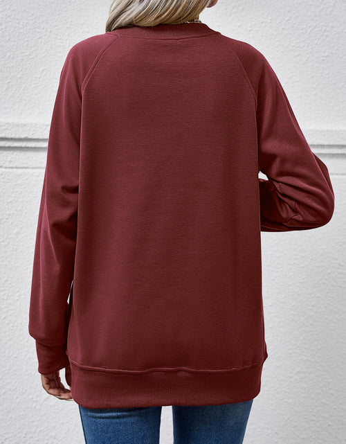 Load image into Gallery viewer, Round Neck Long Sleeve Sweatshirt
