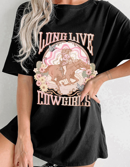 Load image into Gallery viewer, Graphic Round Neck Half Sleeve Oversize T-Shirt
