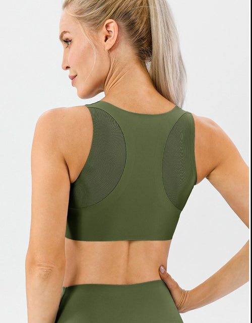 Load image into Gallery viewer, Round Neck Wide Strap Active Bra

