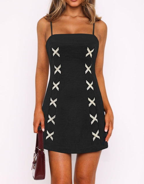 Load image into Gallery viewer, Contrast Mini Cami Dress
