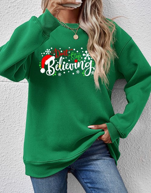 Load image into Gallery viewer, Letter Graphic Long Sleeve Sweatshirt
