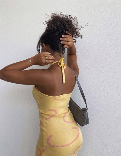 Load image into Gallery viewer, Halter Neck Midi Sweater Dress
