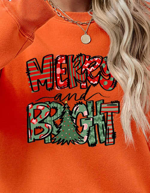 Load image into Gallery viewer, MERRY AND BRIGHT Long Sleeve Sweatshirt
