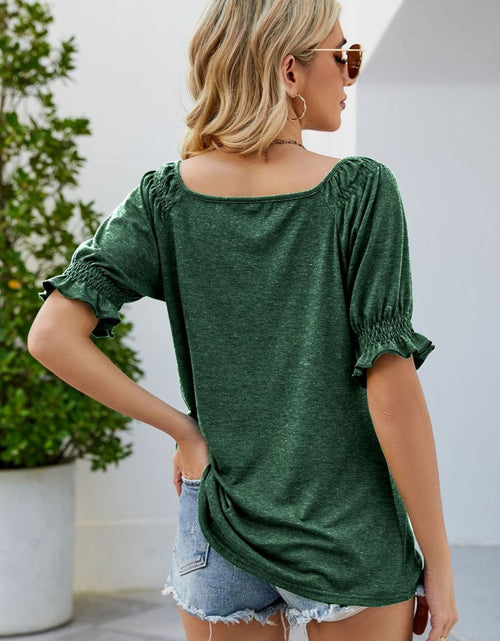 Load image into Gallery viewer, Short Flounce Sleeve Top
