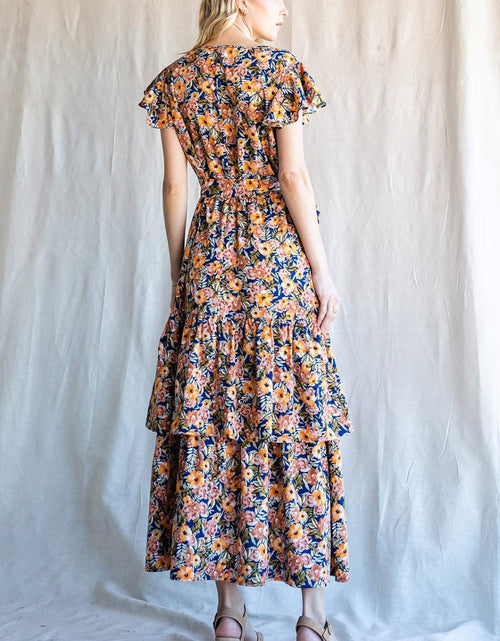 Load image into Gallery viewer, Cotton Bleu by Nu Label Floral Ruffled Midi Dress
