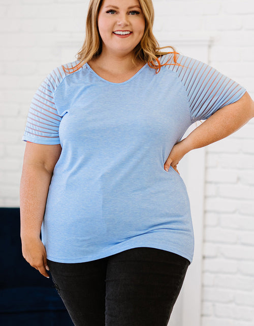 Load image into Gallery viewer, Plus Size V-Neck Raglan Sleeve Tee

