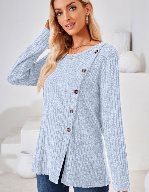 Load image into Gallery viewer, Round Neck Long Sleeve T-Shirt

