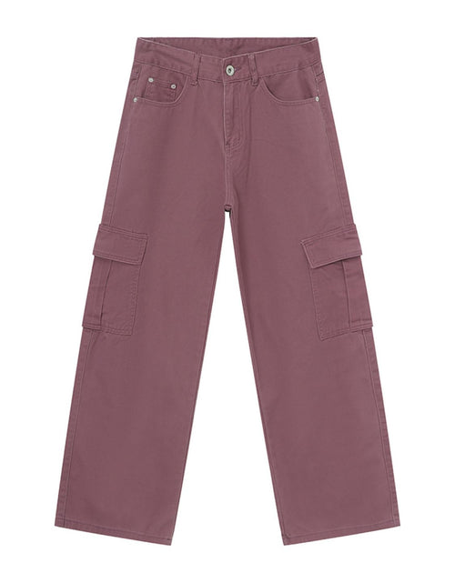Load image into Gallery viewer, Wide Leg Cargo Jeans
