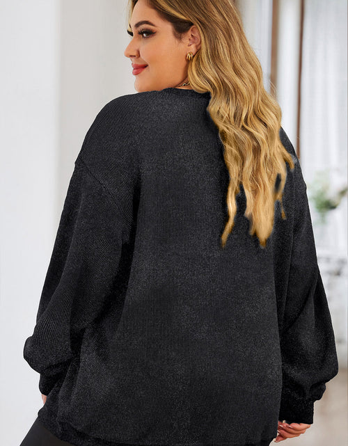 Load image into Gallery viewer, Plus Size LUCKY Round Neck Sweatshirt
