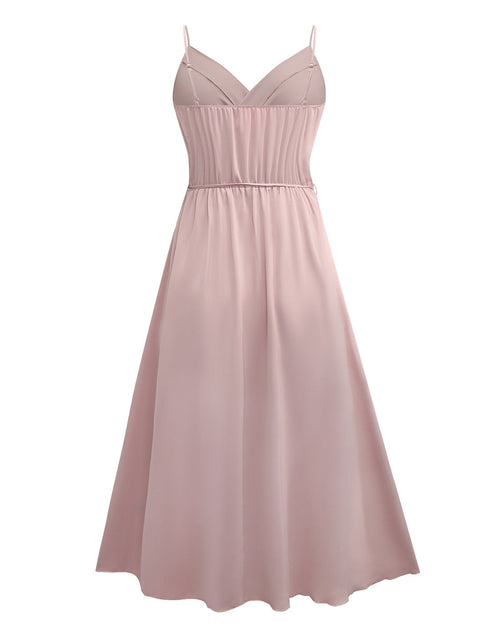 Load image into Gallery viewer, Honey Tied Surplice Sleeveless Midi Cami Dress
