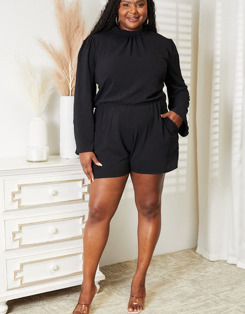 Load image into Gallery viewer, Culture Code Full Size Open Back Romper with Pockets
