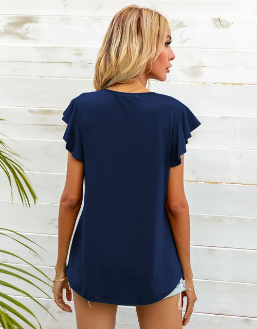 Load image into Gallery viewer, Round Neck Butterfly Sleeve Top
