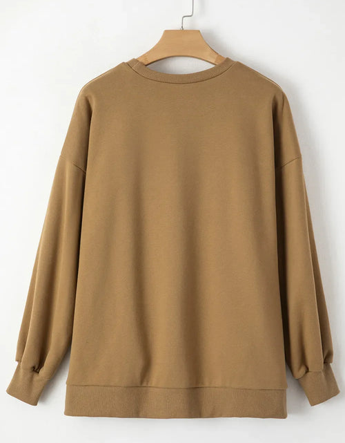 Load image into Gallery viewer, Round Neck Long Sleeve Sweatshirt
