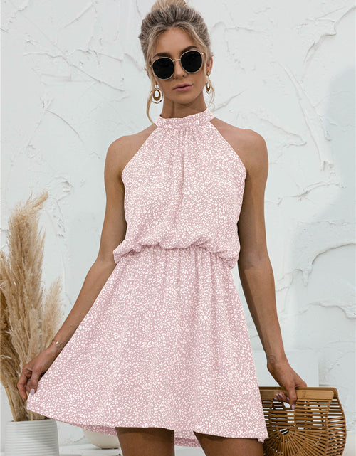 Load image into Gallery viewer, Floral Tied Sleeveless Mini Dress
