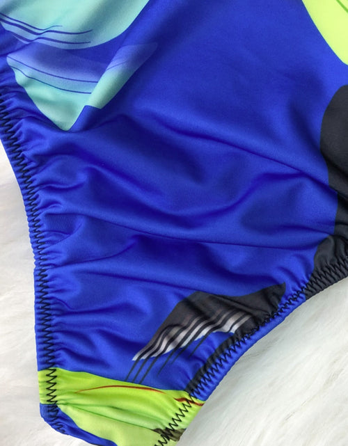 Load image into Gallery viewer, Printed Halter Neck One-Piece Swimwear
