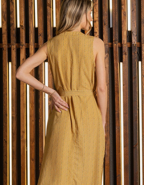 Load image into Gallery viewer, Sew In Love Full Size Printed Sleeveless Dress with Side Pockets
