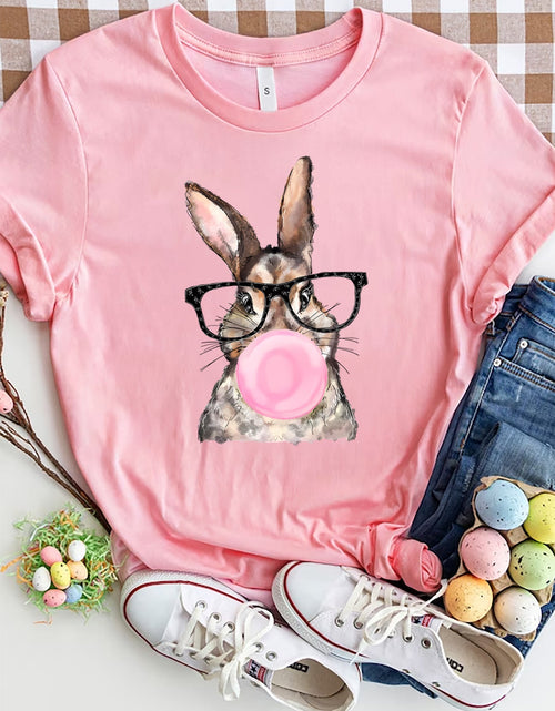 Load image into Gallery viewer, Rabbit Round Neck Short Sleeve T-Shirt

