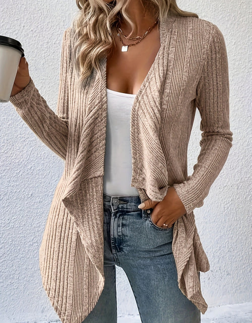 Load image into Gallery viewer, Open Front Long Sleeve Cardigan
