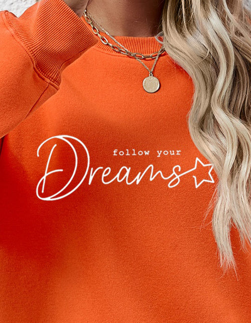 Load image into Gallery viewer, FOLLOW YOUR DREAMS Graphic Sweatshirt
