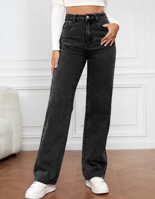 Load image into Gallery viewer, High Waist Straight Jeans

