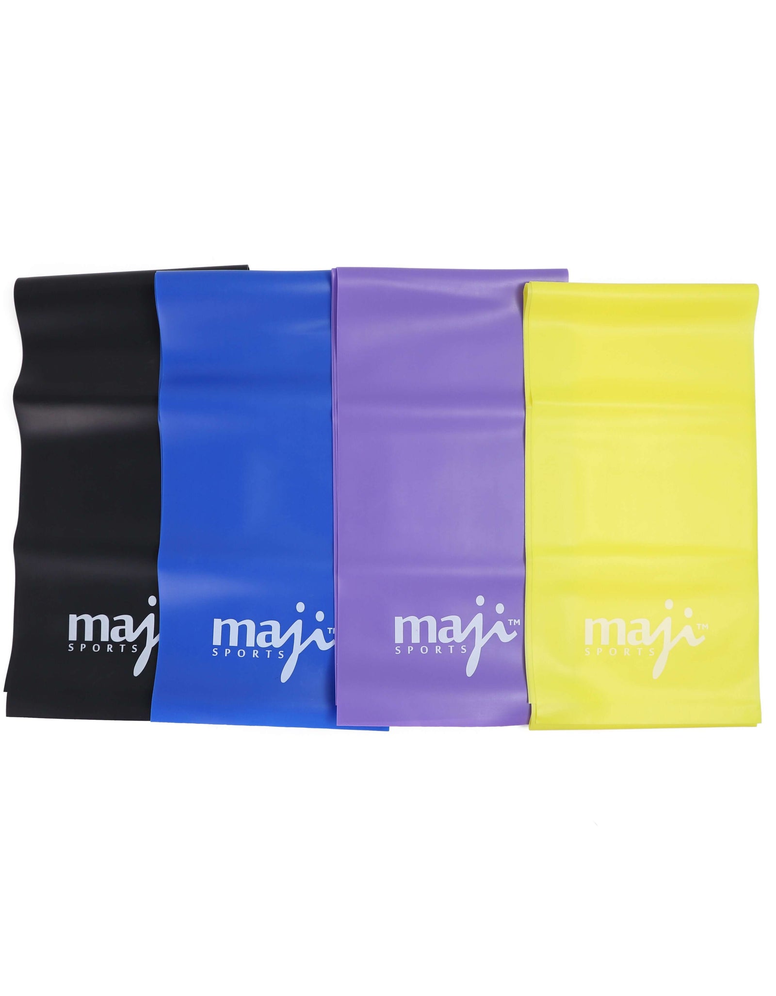 Full Body Exercise & Stretch Bands - Variable Resistance 4 Pack by Jupiter Gear