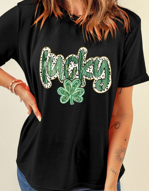 Load image into Gallery viewer, Lucky Clover Graphic T-Shirt
