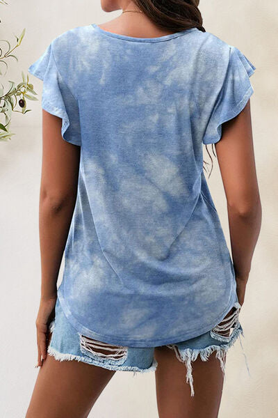 Load image into Gallery viewer, Printed Round Neck Short Sleeve T-Shirt
