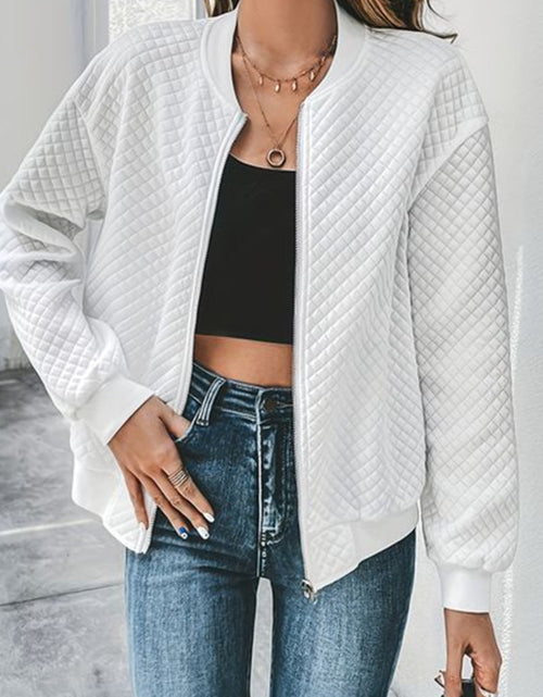 Load image into Gallery viewer, Zip Up Long Sleeve Jacket
