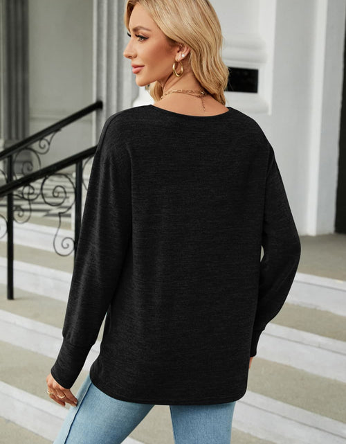 Load image into Gallery viewer, V-Neck Long Sleeve T-Shirt
