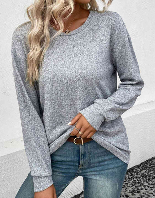 Load image into Gallery viewer, Round Neck Long Sleeve T-Shirt
