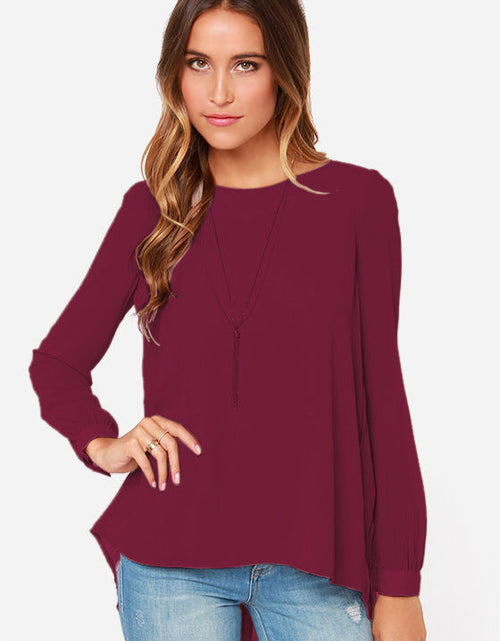Load image into Gallery viewer, Ivy Lane Full Size Round Neck Back Pleated Blouse
