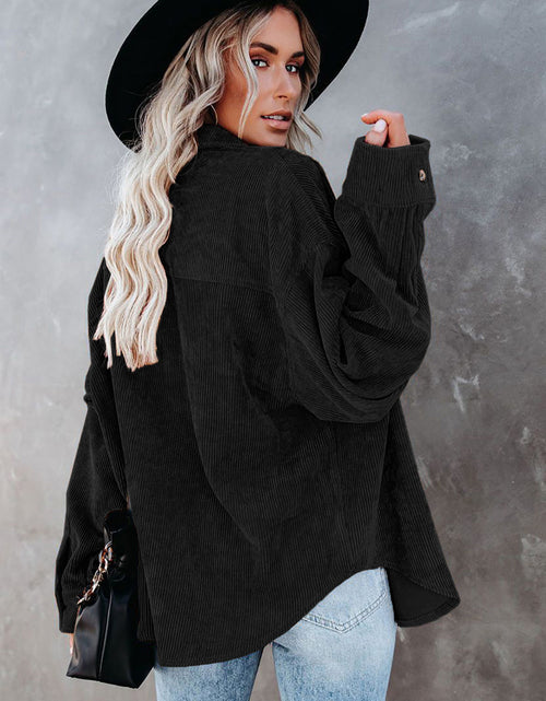 Load image into Gallery viewer, Sequin Football Button Up Long Sleeve Jacket
